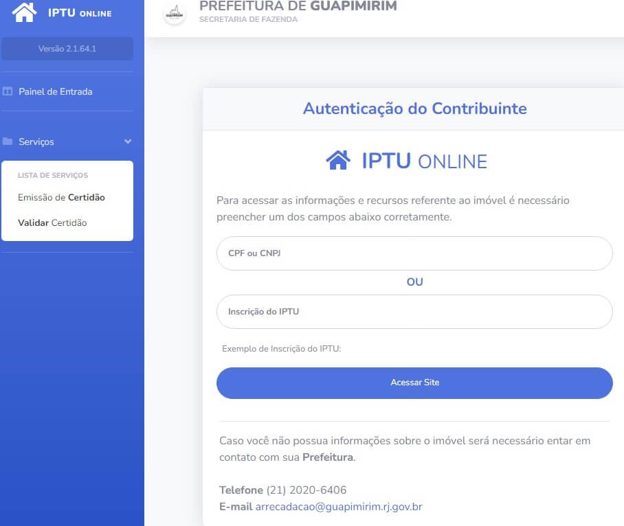 IPTU Guapimirim 2024