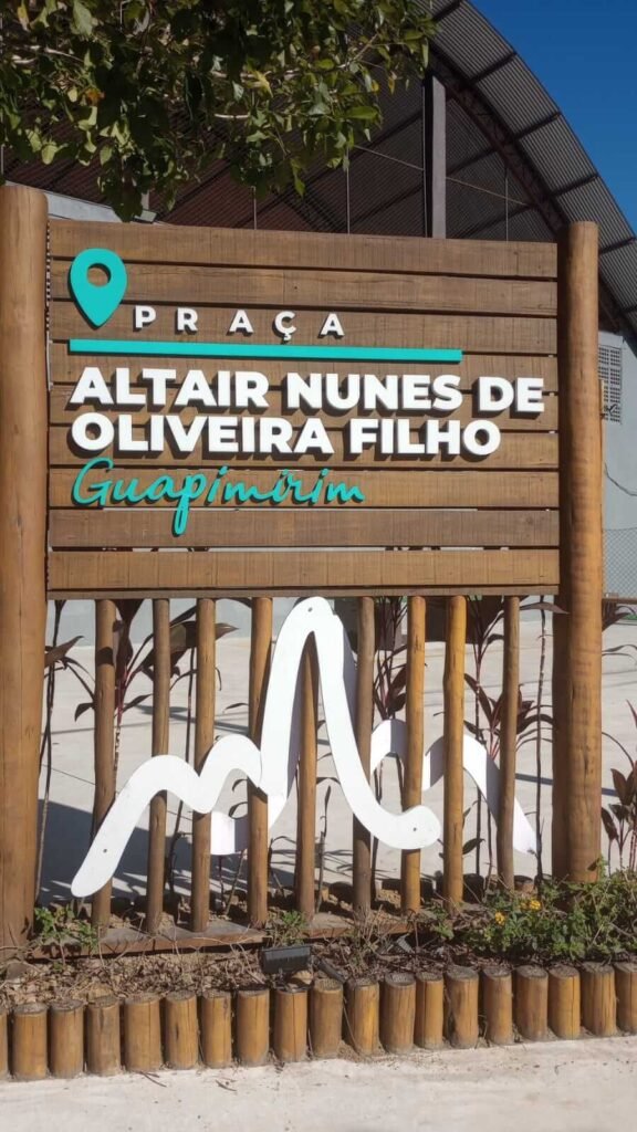 Reforma da praça Altair nunes de oliveira filho em Guapimirim